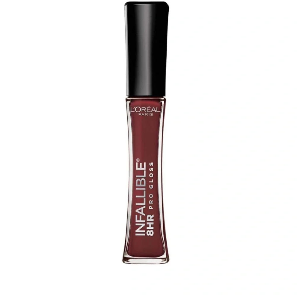 L’Oreal Paris Makeup Infallible 8 Hour Hydrating Lip Gloss, Raisin 715